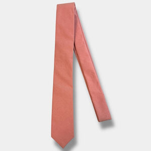 Original Penguin Slim Skinny Tie Salmon Pink Cotton Blend Preppy Mens 2.5”